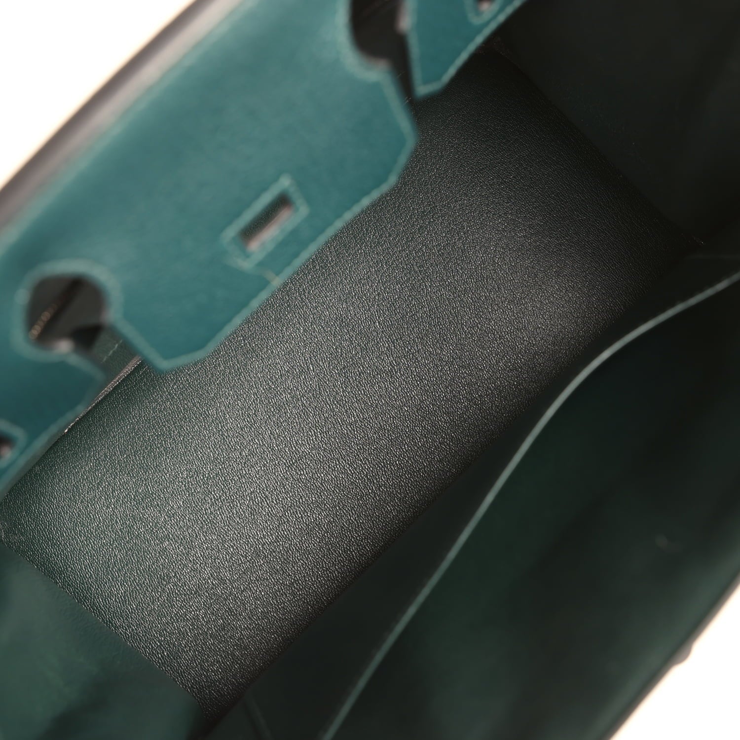 Pre-owned Hermes Birkin 30 Vert Cypress Chevre de Coromandel Palladium Hardware