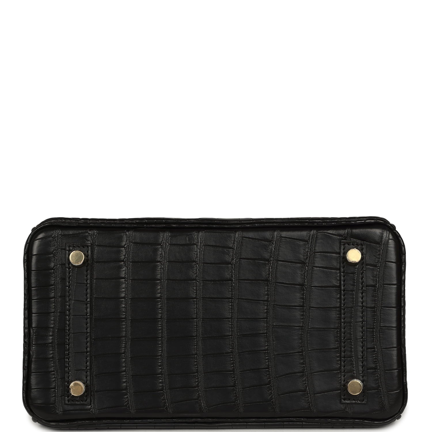 Hermes Birkin 25 Black Matte Alligator Gold Hardware