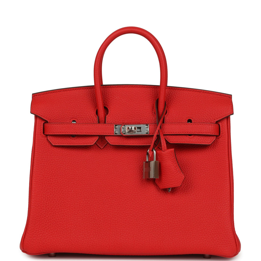 Hermes Birkin 25 Rouge de Coeur Togo Palladium Hardware