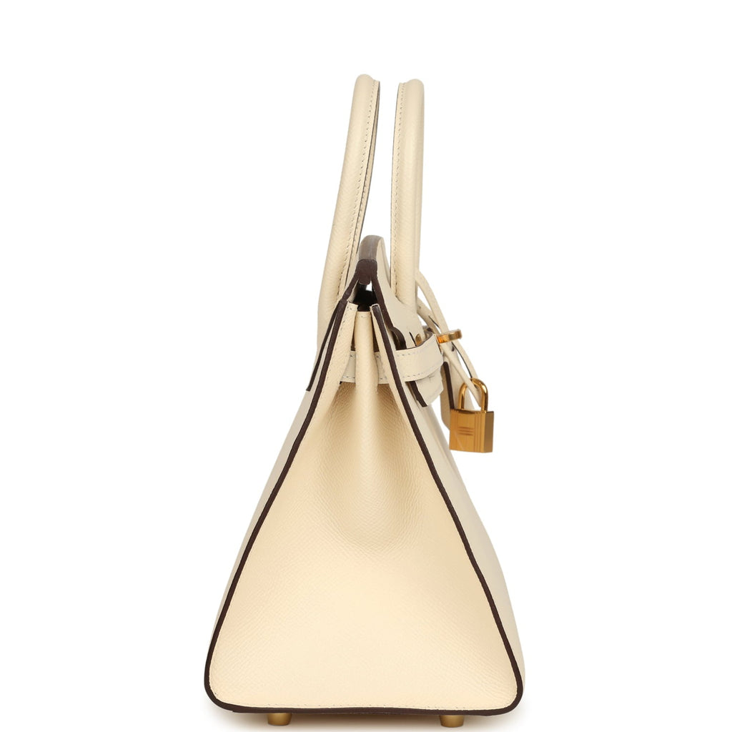Hermes Birkin Sellier 25 Nata Epsom Gold Hardware