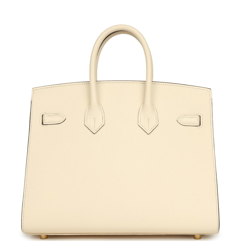 Hermes Birkin Sellier 25 Nata Epsom Gold Hardware
