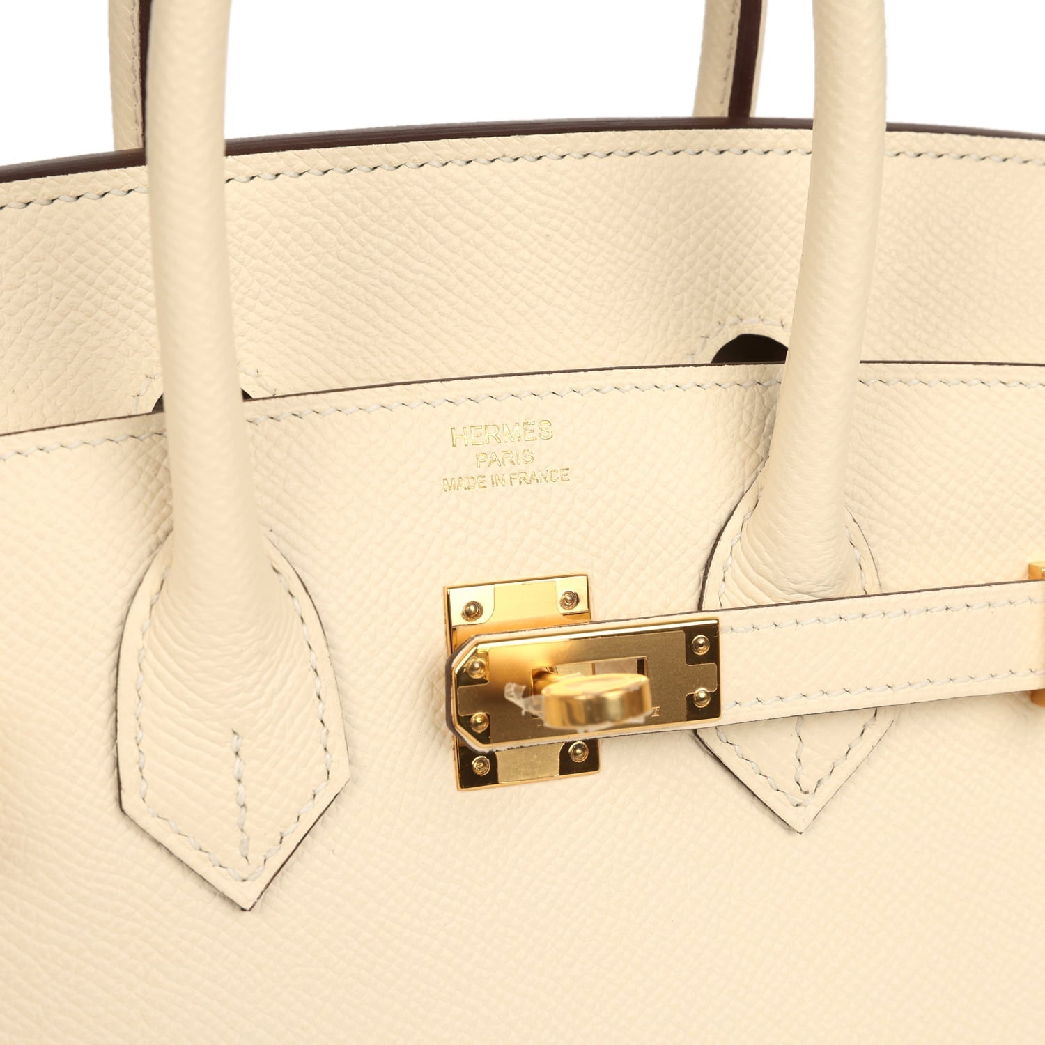 Hermes Birkin Sellier 25 Nata Epsom Gold Hardware
