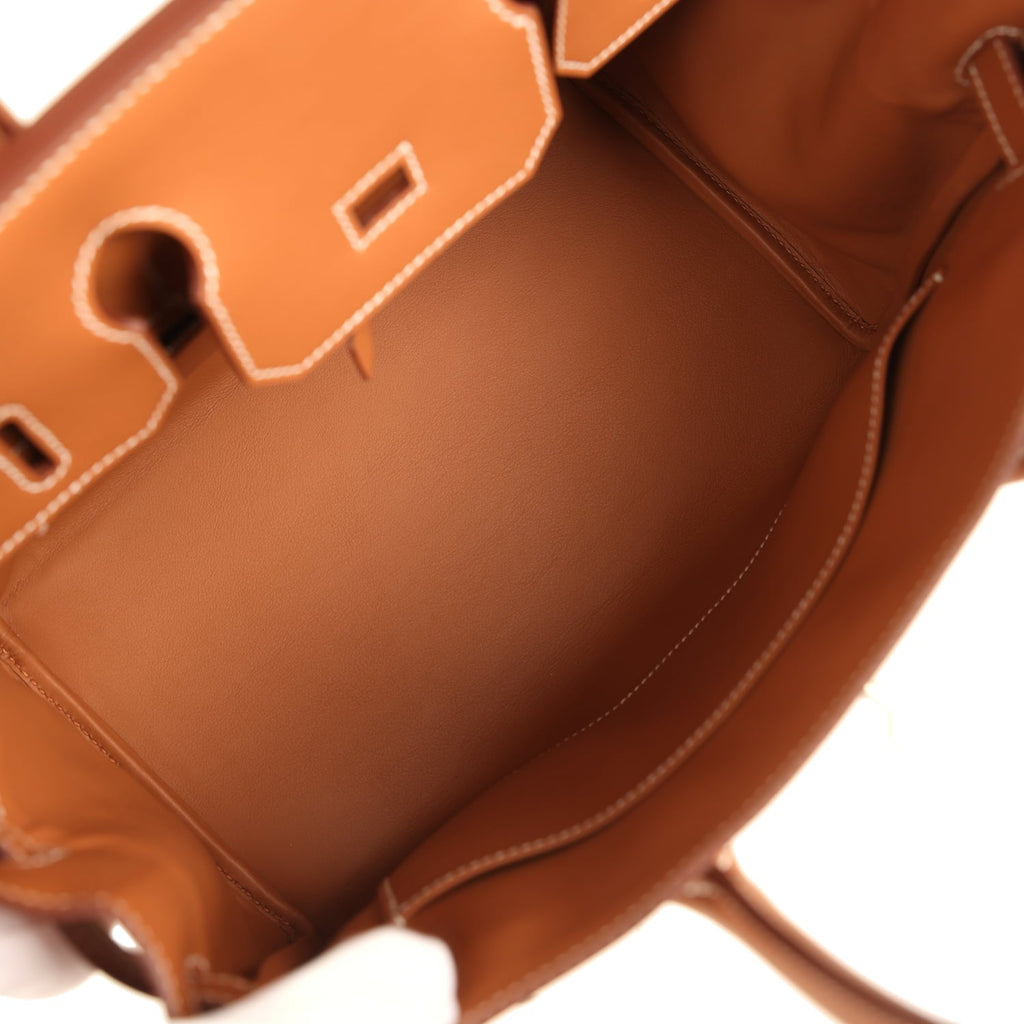 Hermes Birkin 30 Ecru Toile H Canvas and Gold Swift Palladium Hardware
