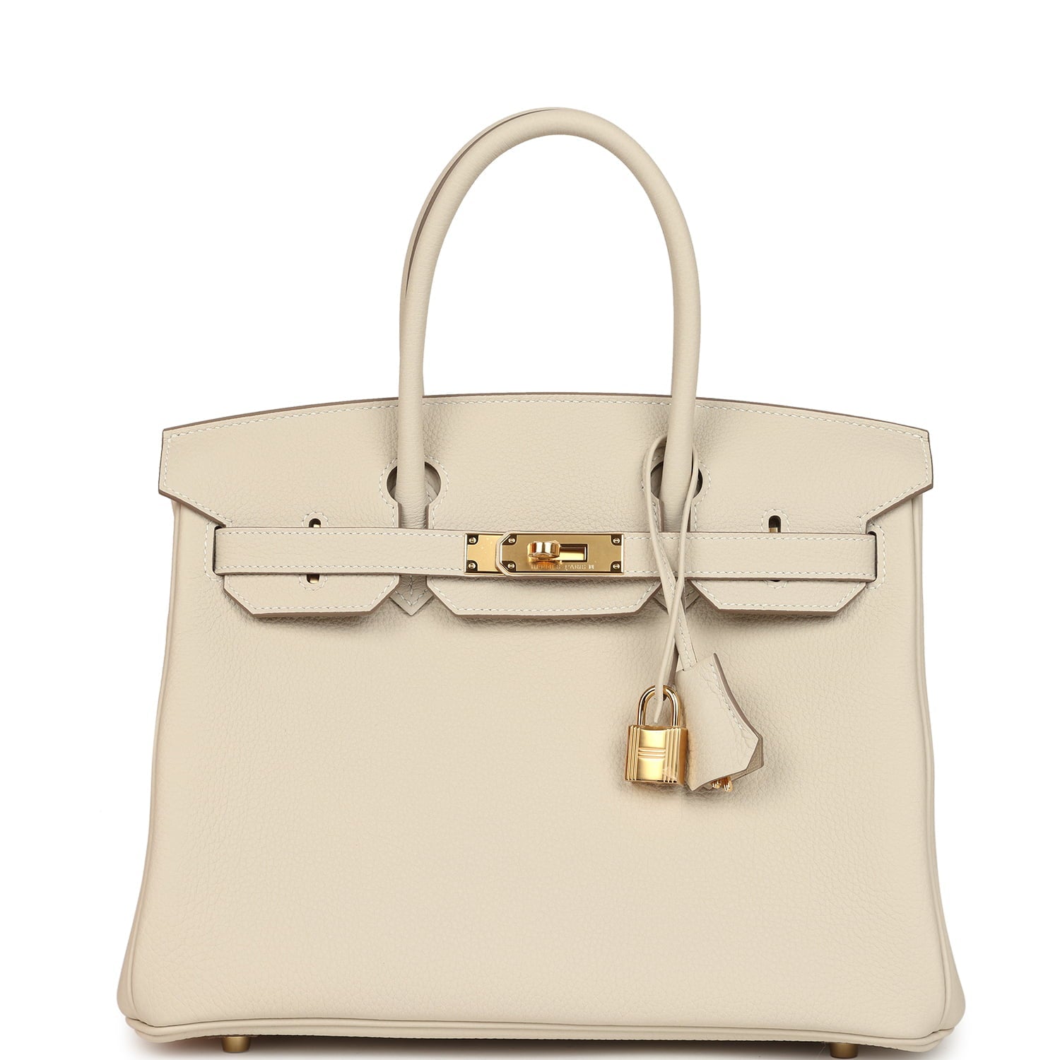 Hermes Birkin 30 Craie Togo Gold Hardware
