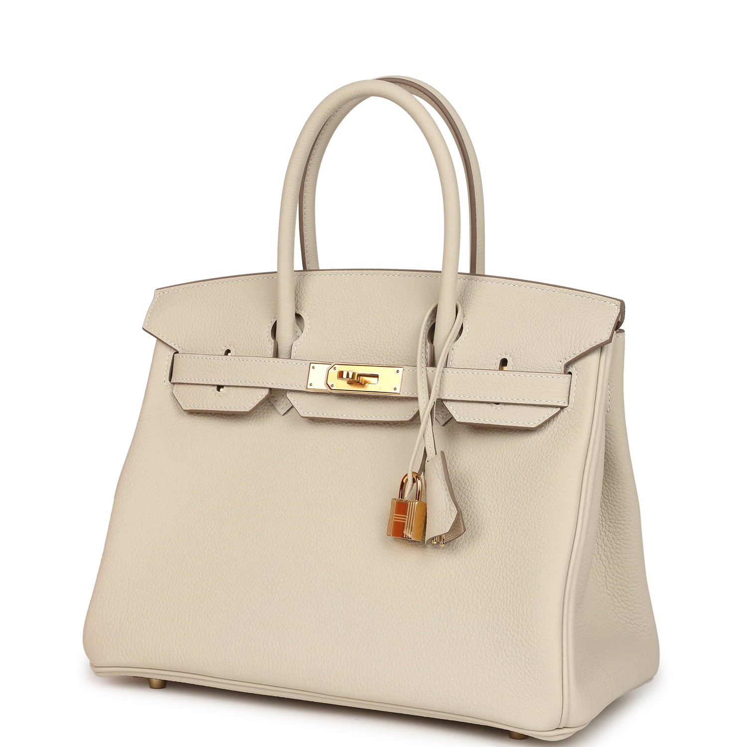 Hermes Birkin 30 Craie Togo Gold Hardware