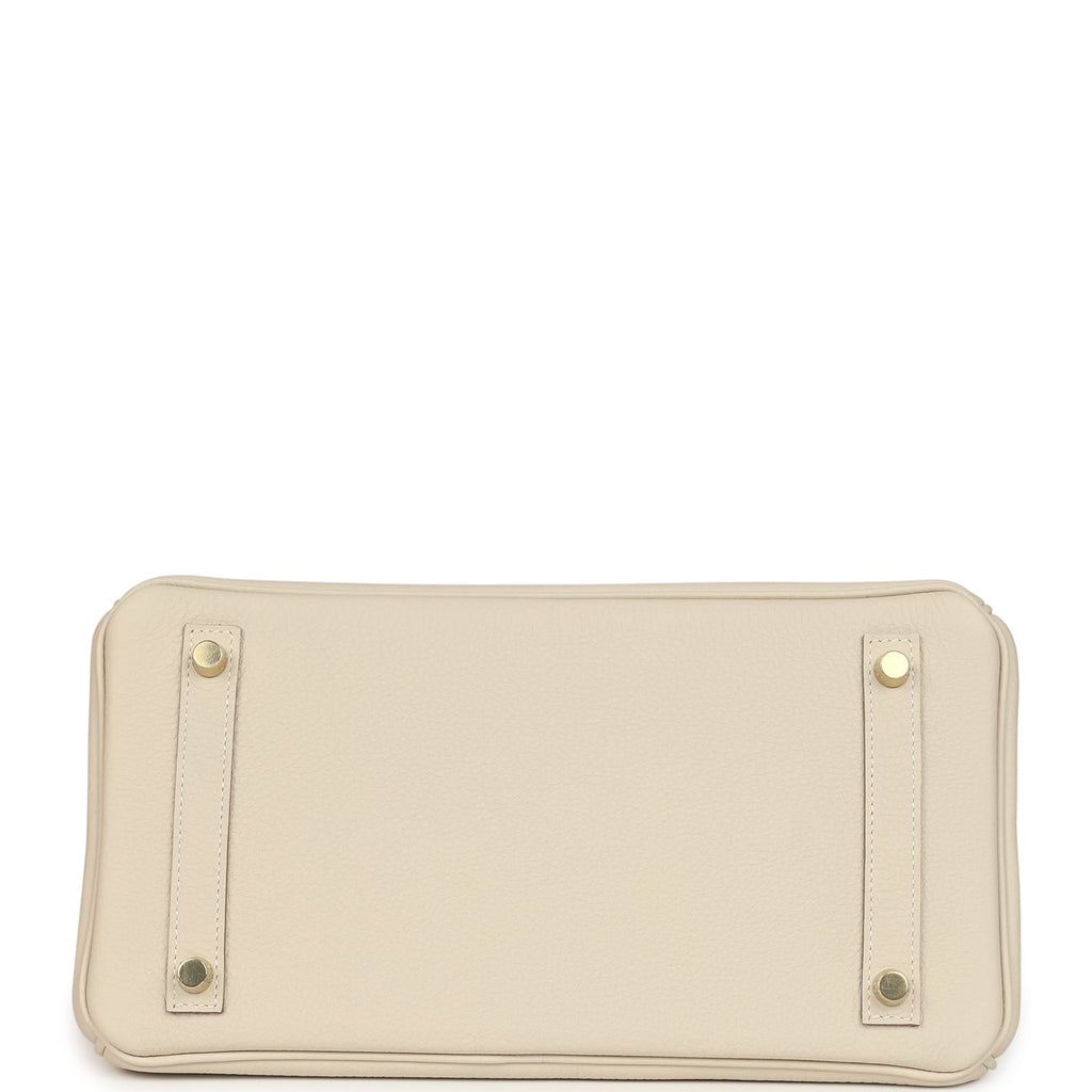 Hermes Birkin 30 Craie Togo Gold Hardware