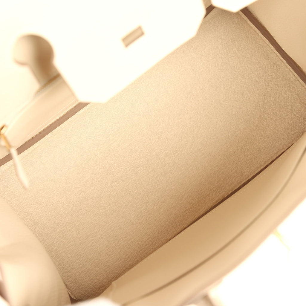 Hermes Birkin 30 Craie Togo Gold Hardware