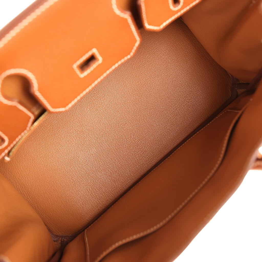 Pre-owned Hermes Birkin 30 Fauve Barenia Faubourg Gold Hardware