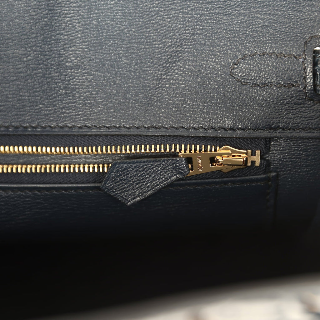 Hermes Birkin 25 Vert Rousseau Shiny Niloticus Crocodile Gold Hardware