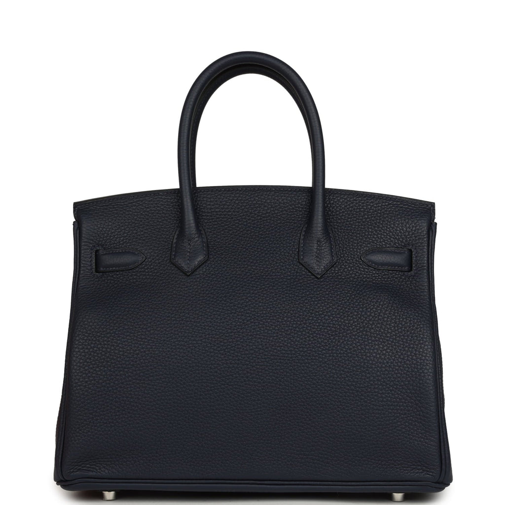 Hermes Birkin 30 Bleu Nuit Verso Togo Palladium Hardware