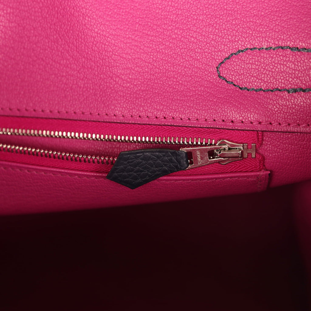 Hermes Birkin 30 Bleu Nuit Verso Togo Palladium Hardware