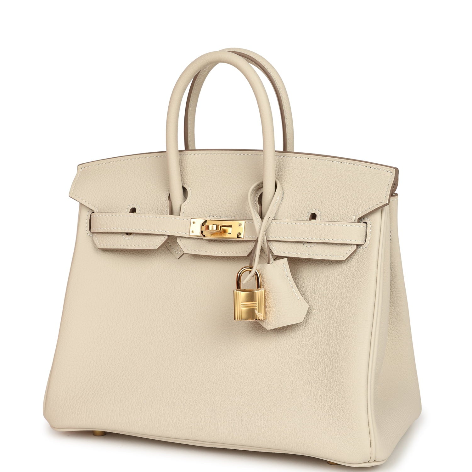 Hermes Birkin 25 Craie Togo Gold Hardware
