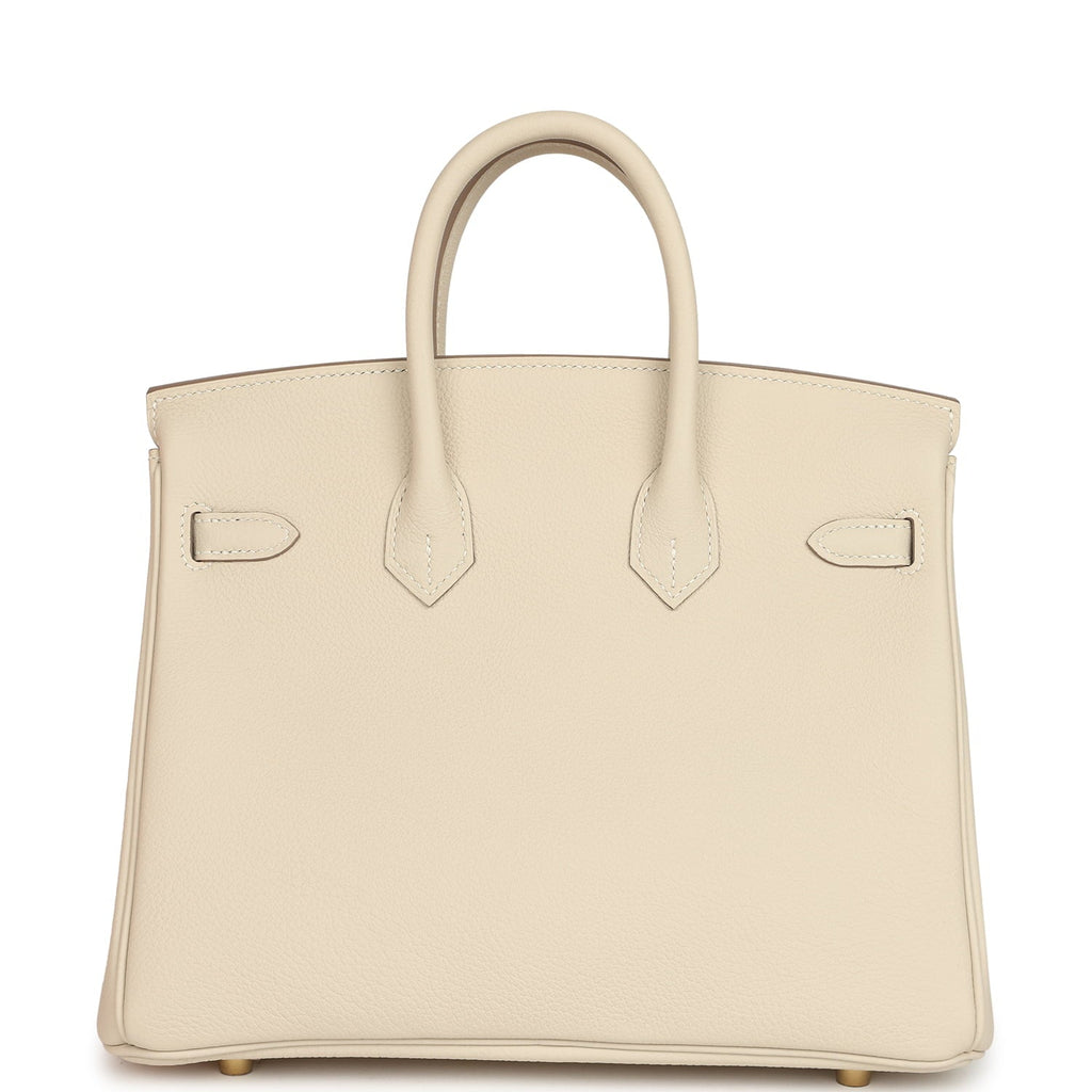 Hermes Birkin 25 Craie Togo Gold Hardware