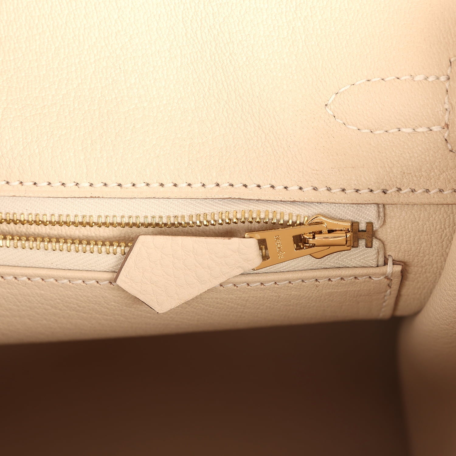 Hermes Birkin 25 Craie Togo Gold Hardware