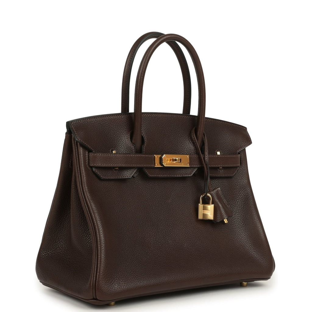 Hermes Birkin 30 Ebene Barenia Faubourg Gold Hardware