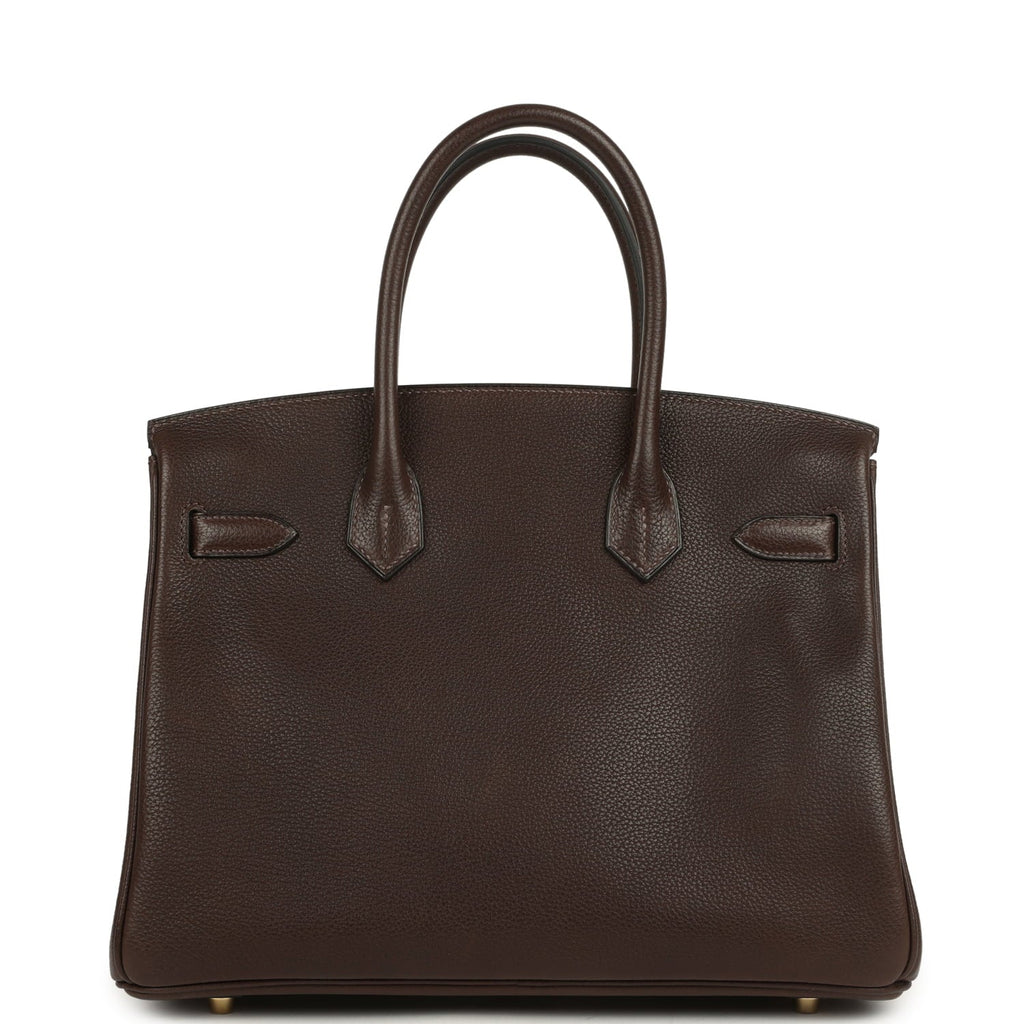 Hermes Birkin 30 Ebene Barenia Faubourg Gold Hardware