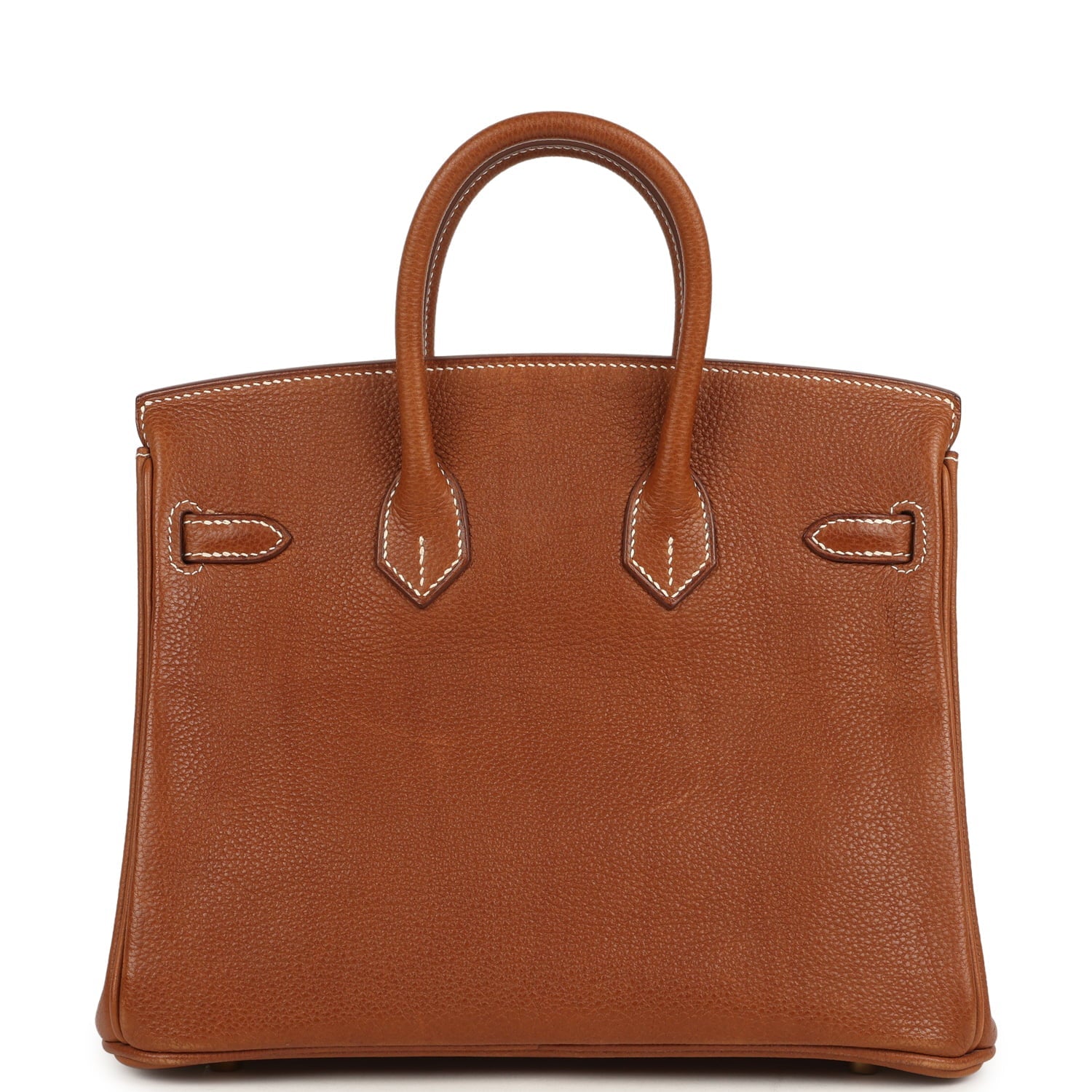 Pre-owned Hermes Birkin 25 Fauve Barenia Faubourg Gold Hardware