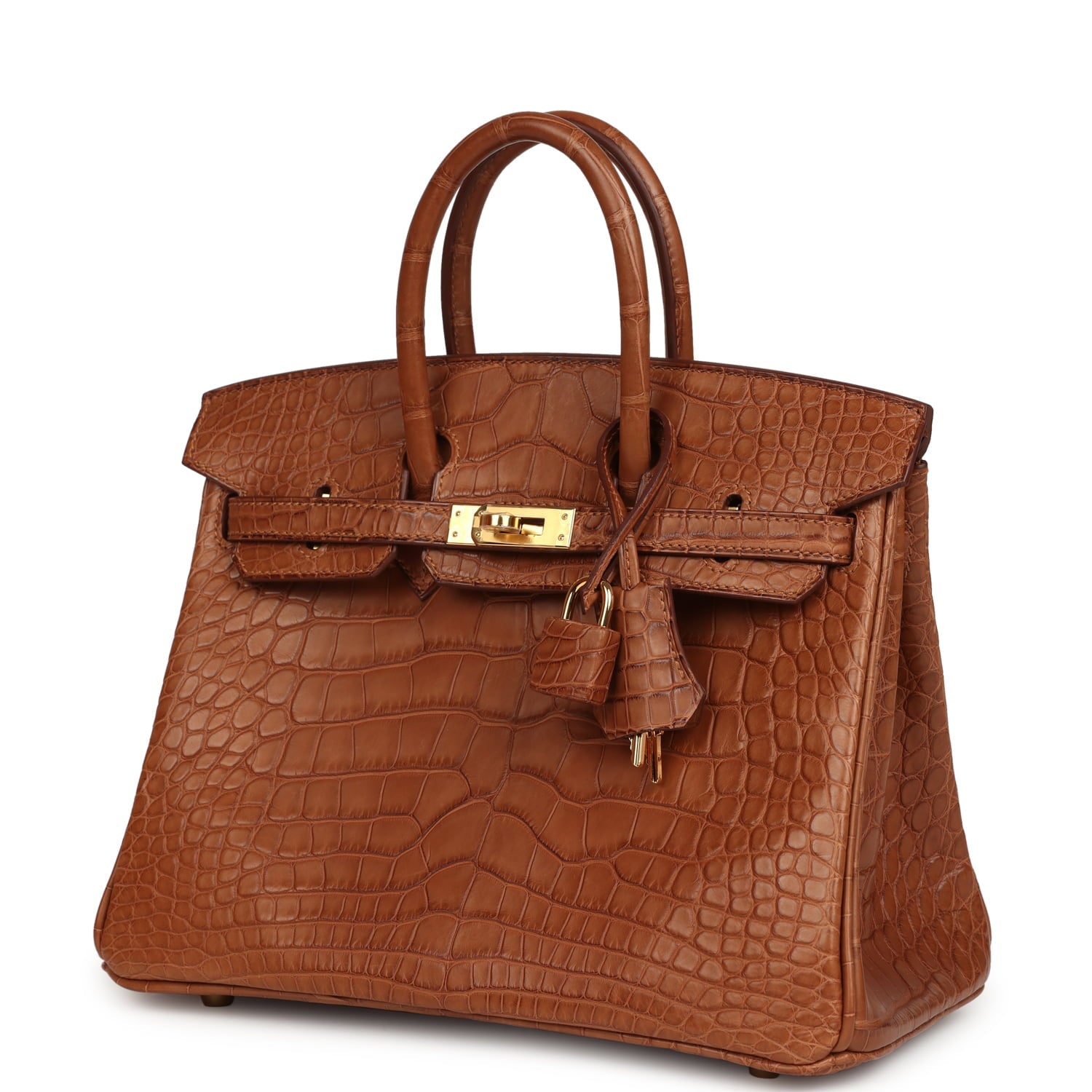 Hermes Birkin 25 Gold Matte Alligator Gold Hardware