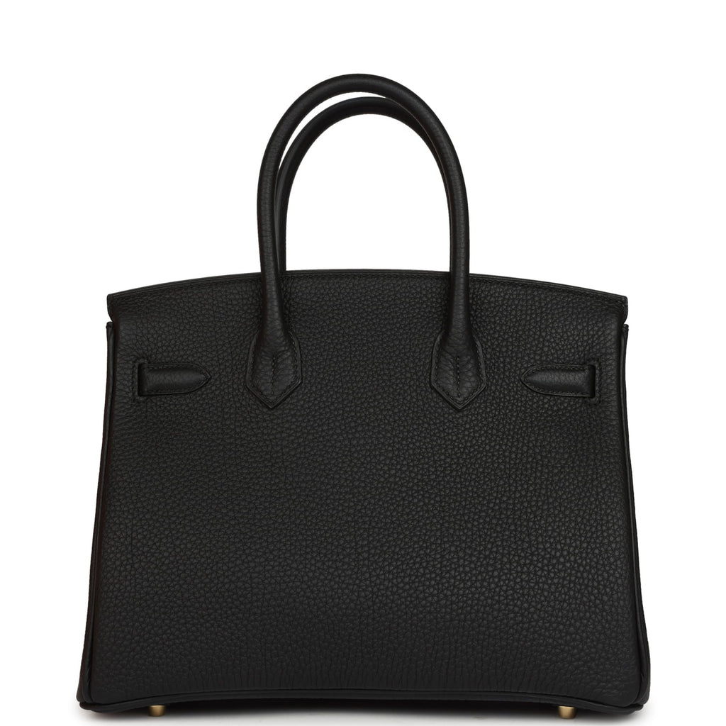 Hermes Birkin 30 Black Togo Gold Hardware