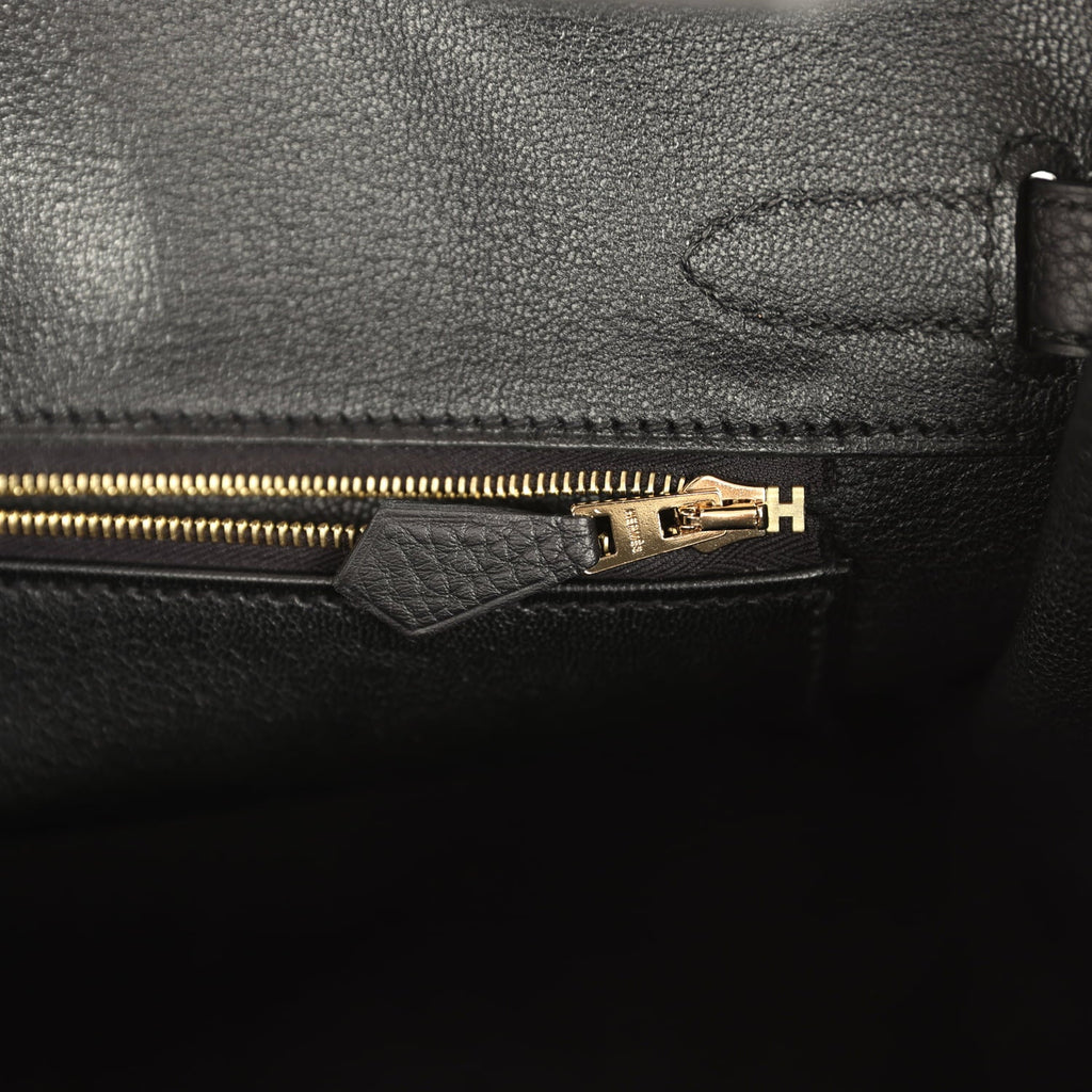 Hermes Birkin 30 Black Togo Gold Hardware