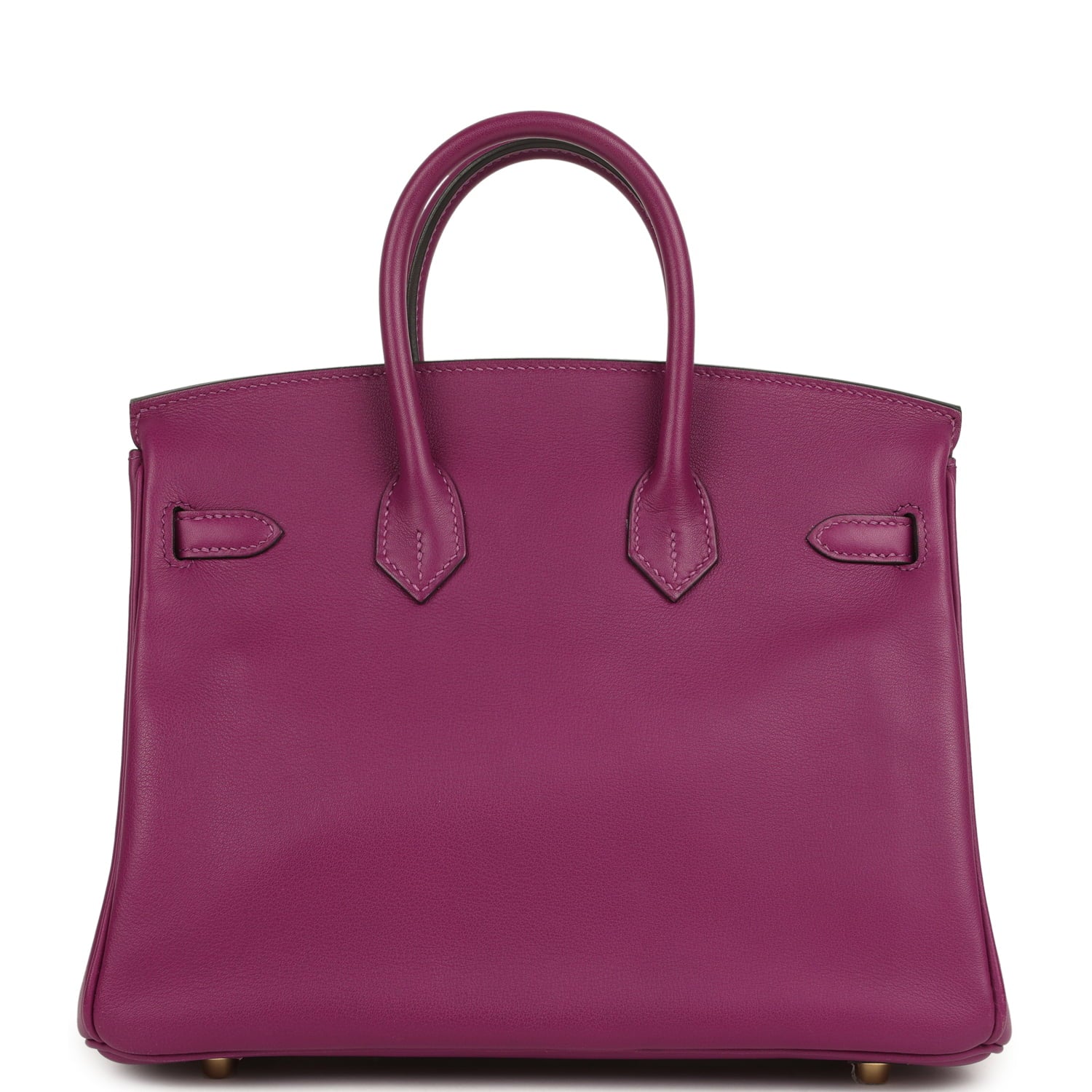 Pre-owned Hermes Birkin 25 Anemone Swift Gold Hardware