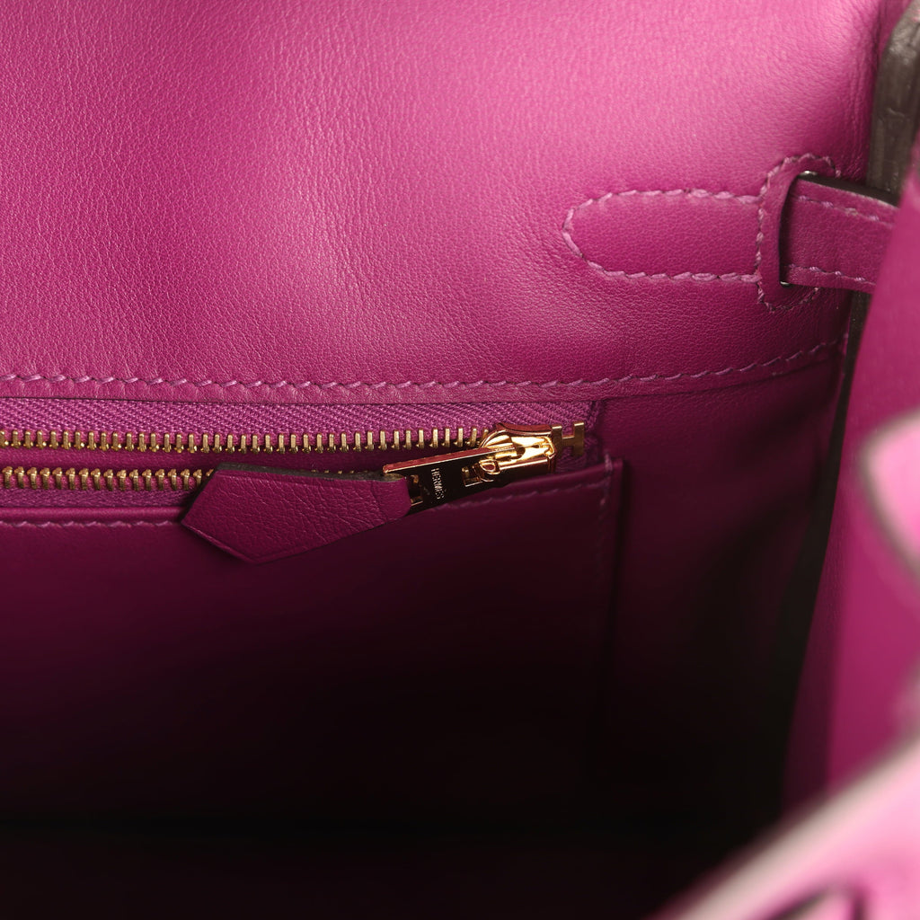 New Hermes Birkin 25 Anemone Swift Gold Hardware