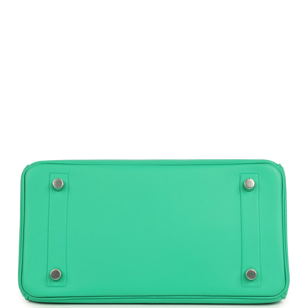 Hermes Birkin Shadow 25 Menthe Swift Palladium Hardware