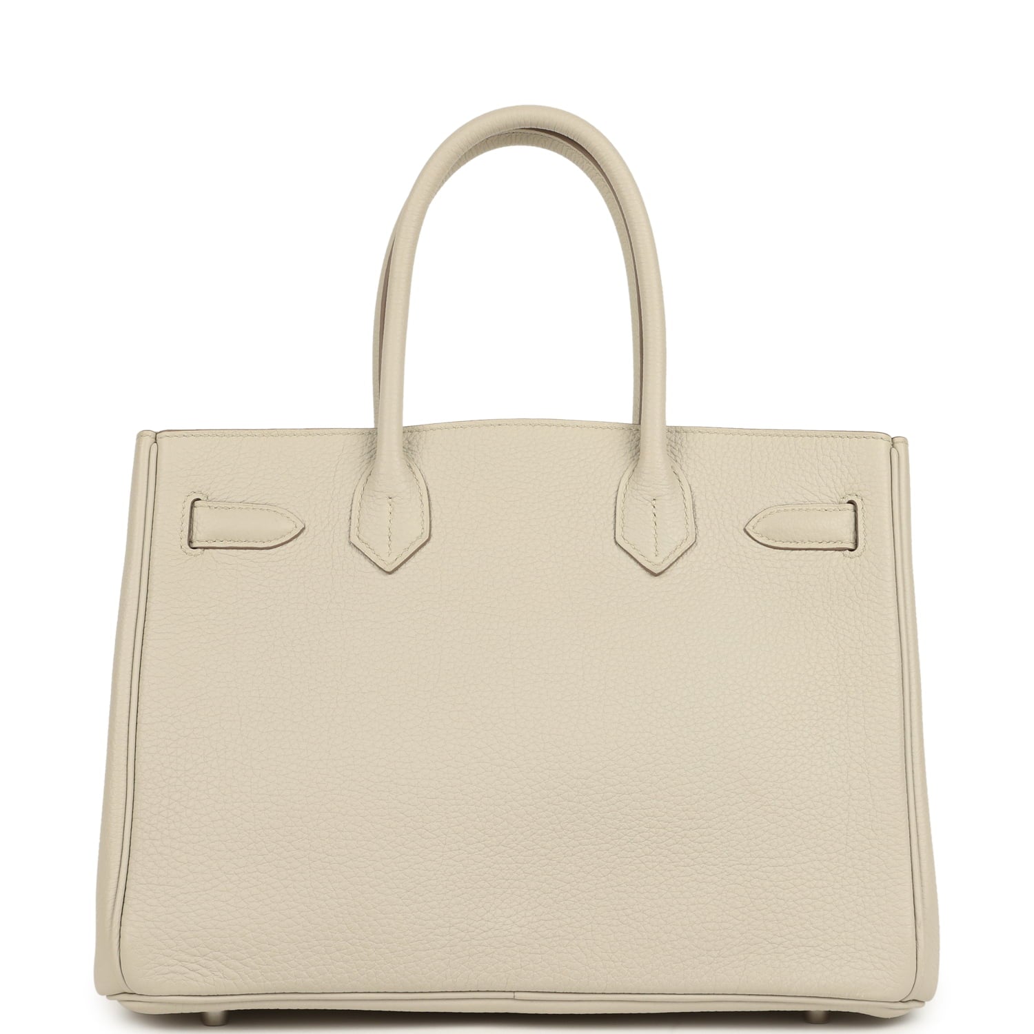 Pre-owned Hermes 3 en 1 Birkin 30 Beton Togo and Swift Palladium Hardware