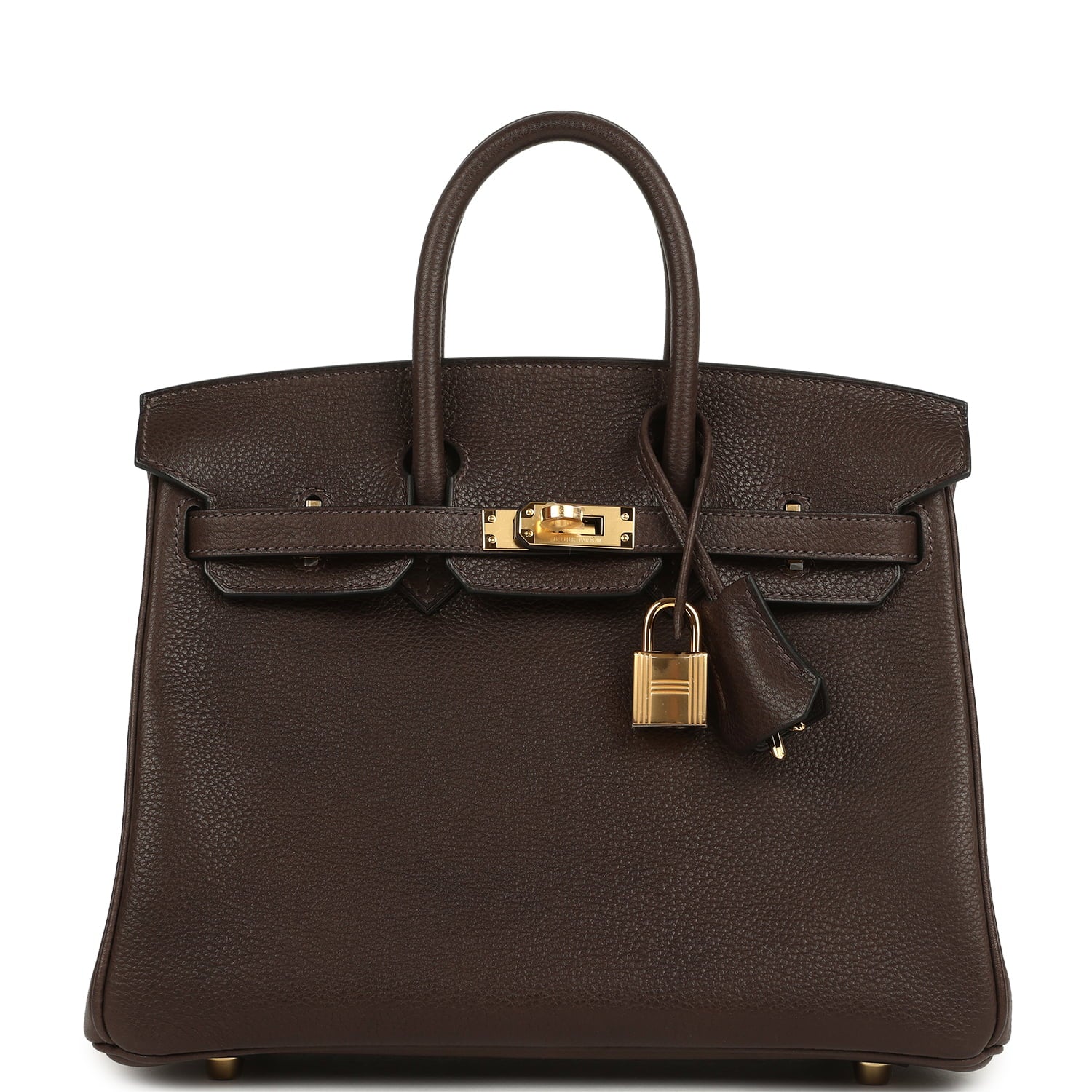 Hermes Birkin 25 Ebene Barenia Faubourg Gold Hardware