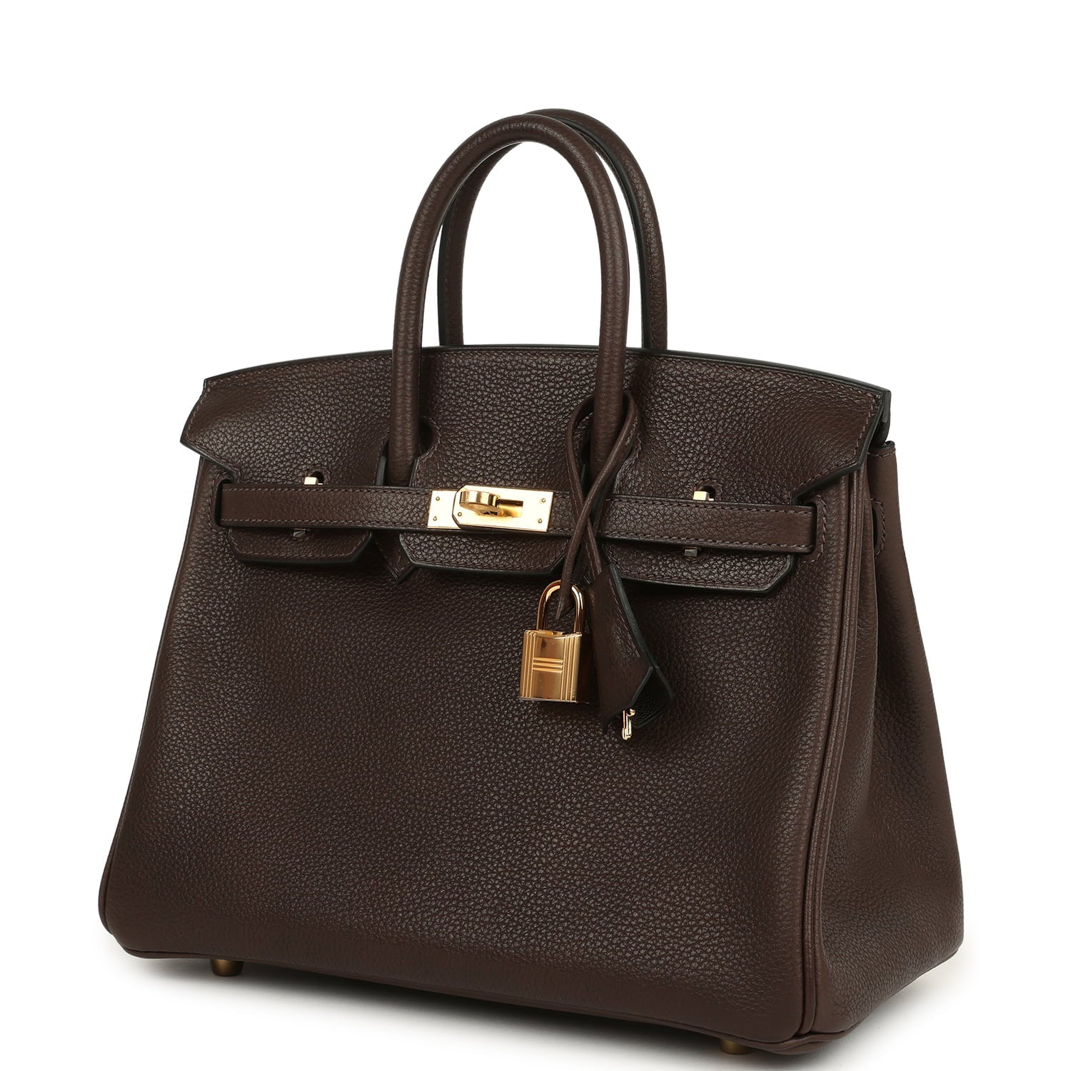 Hermes Birkin 25 Ebene Barenia Faubourg Gold Hardware