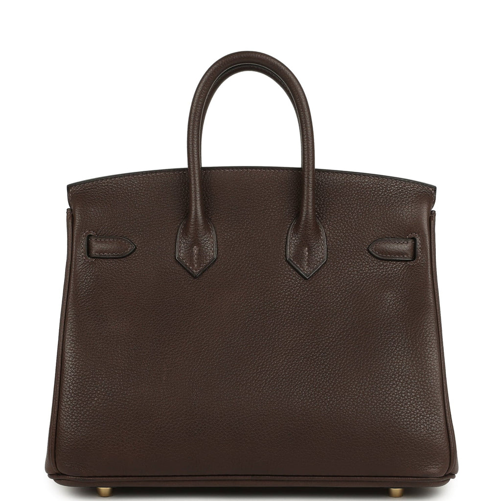 Hermes Birkin 25 Ebene Barenia Faubourg Gold Hardware