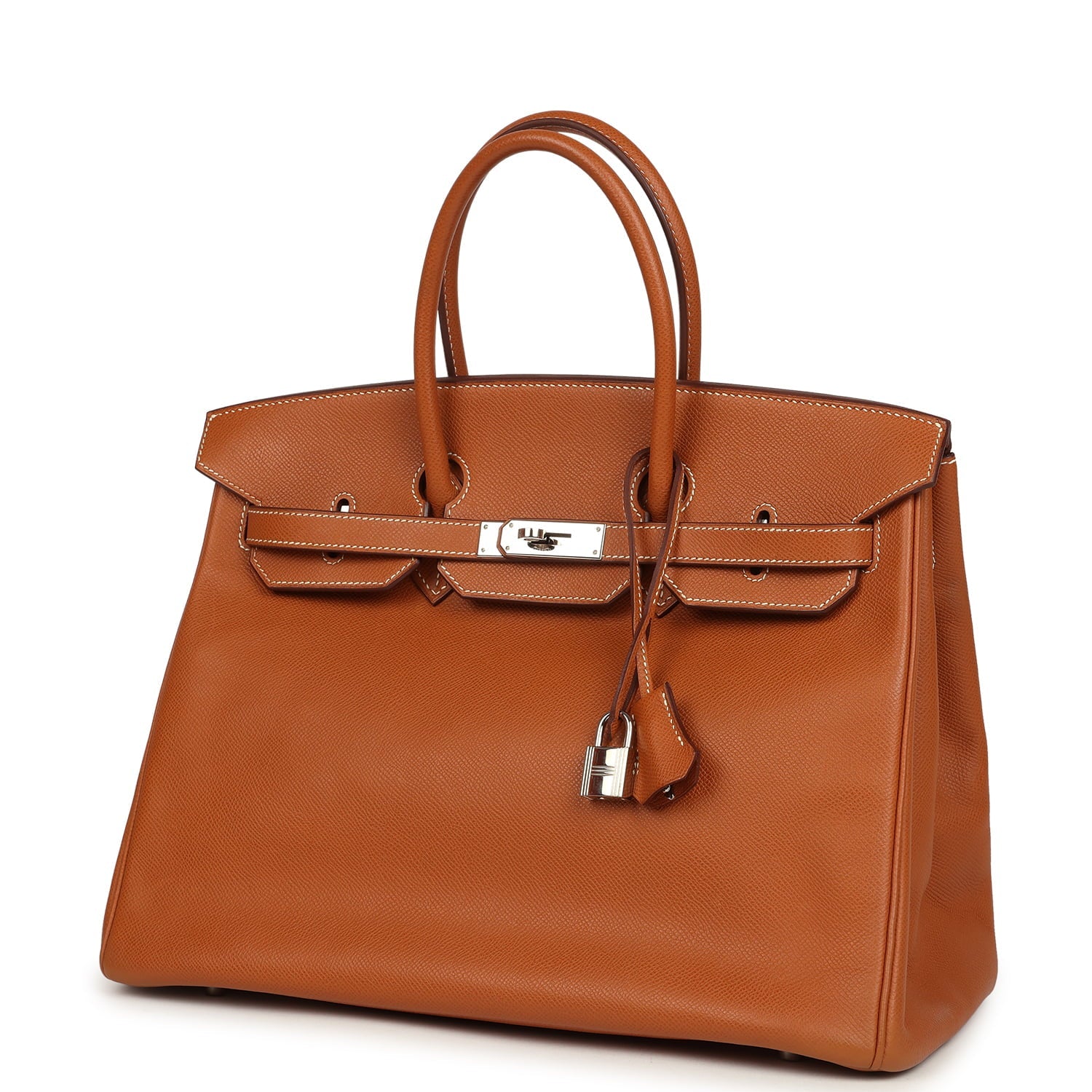 Vintage Hermes Birkin 35 Gold Epsom Palladium Hardware
