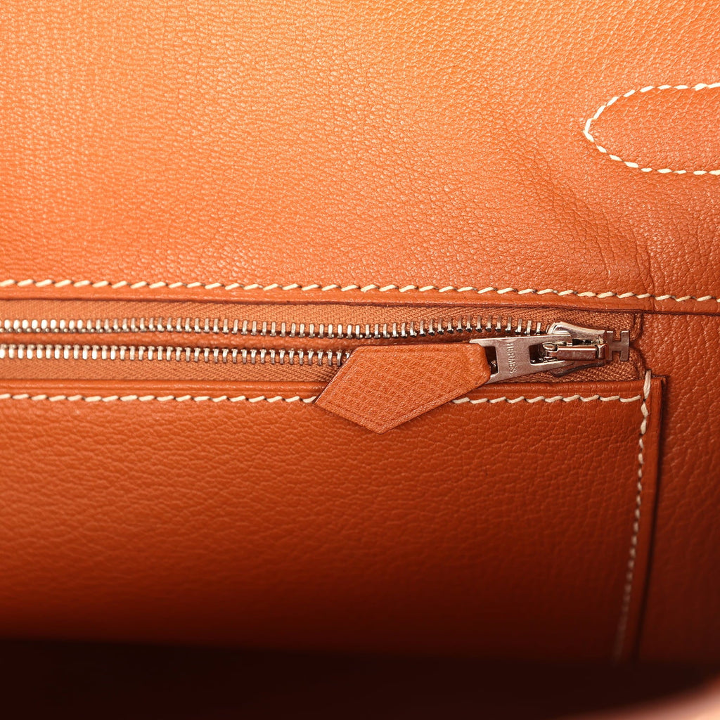 Vintage Hermes Birkin 35 Gold Epsom Palladium Hardware
