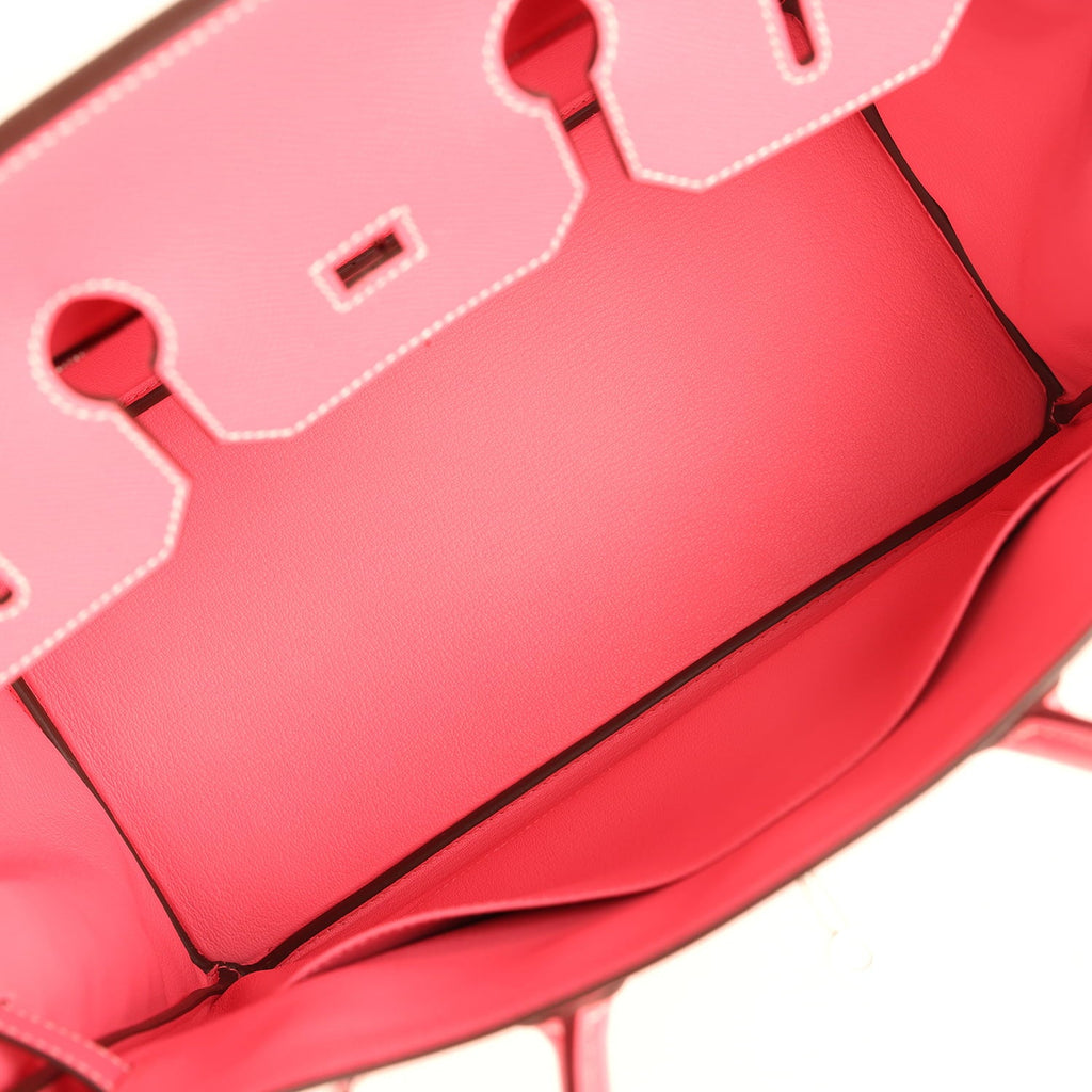 Hermes Special Order (HSS) Birkin 35 Rose Azalee Epsom Palladium Hardware