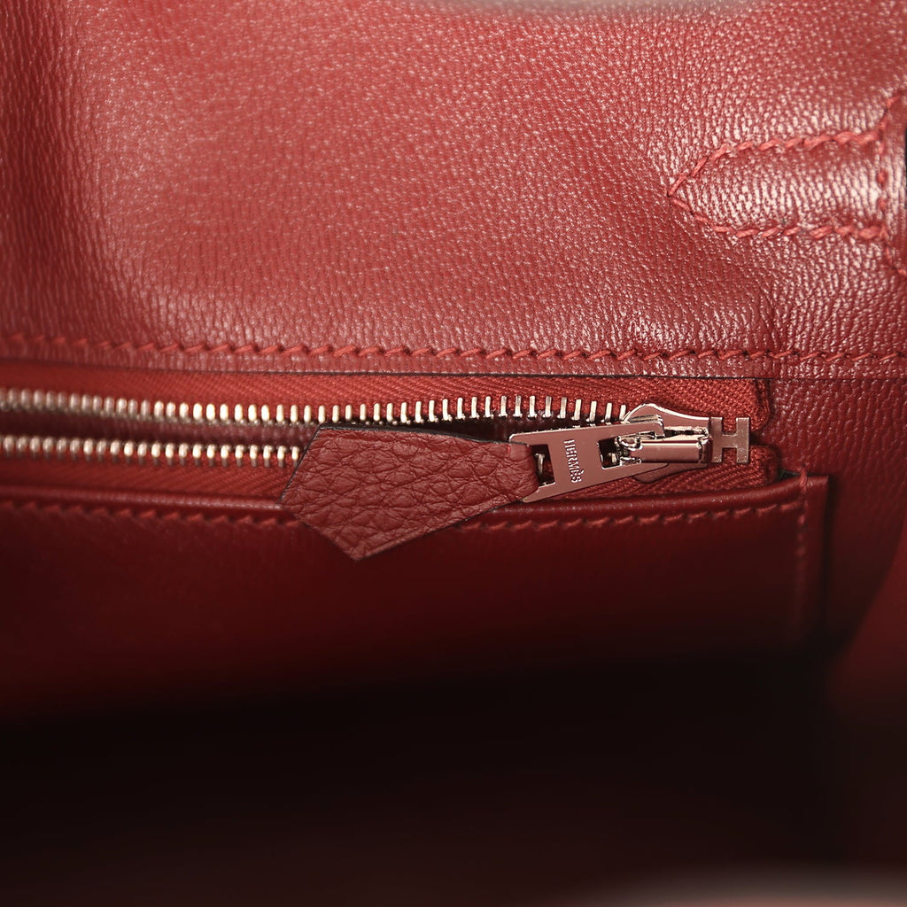 Hermes Birkin 25 Rouge H Togo Palladium Hardware