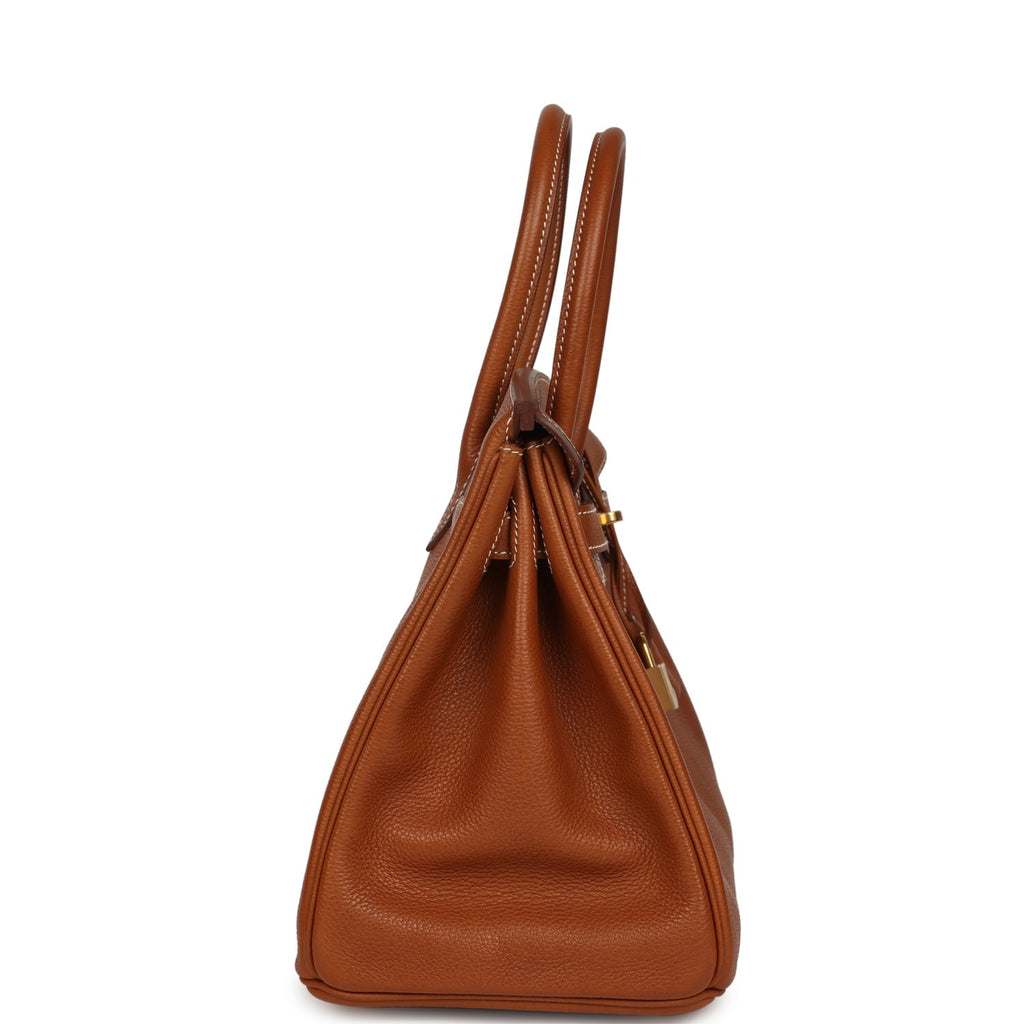 Hermes Birkin 30 Fauve Barenia Faubourg Gold Hardware