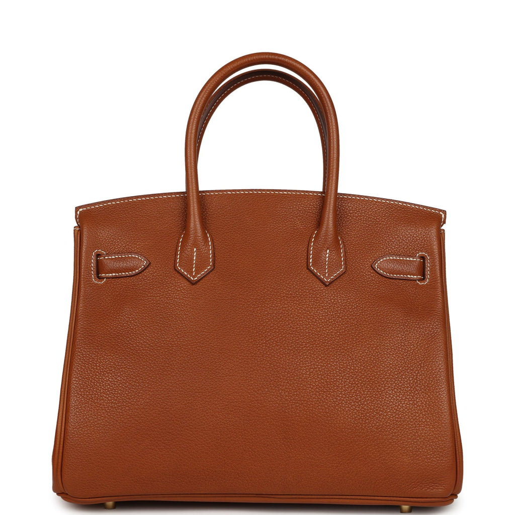 Hermes Birkin 30 Fauve Barenia Faubourg Gold Hardware