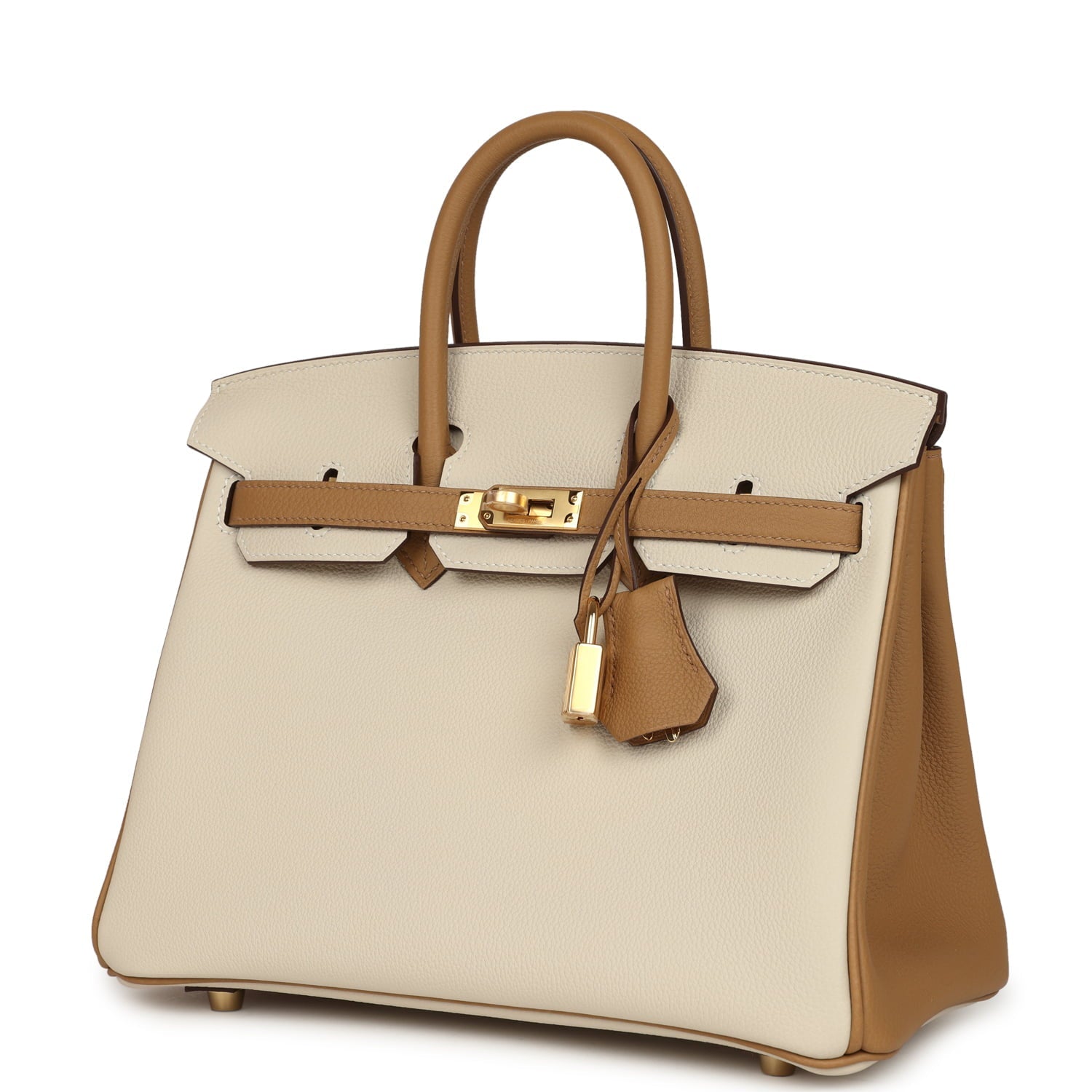 Hermes Special Order (HSS) Birkin 25 Craie and Biscuit Togo Gold Hardware