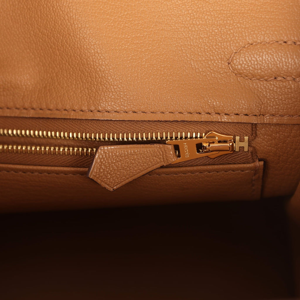 Hermes Special Order (HSS) Birkin 25 Craie and Biscuit Togo Gold Hardware