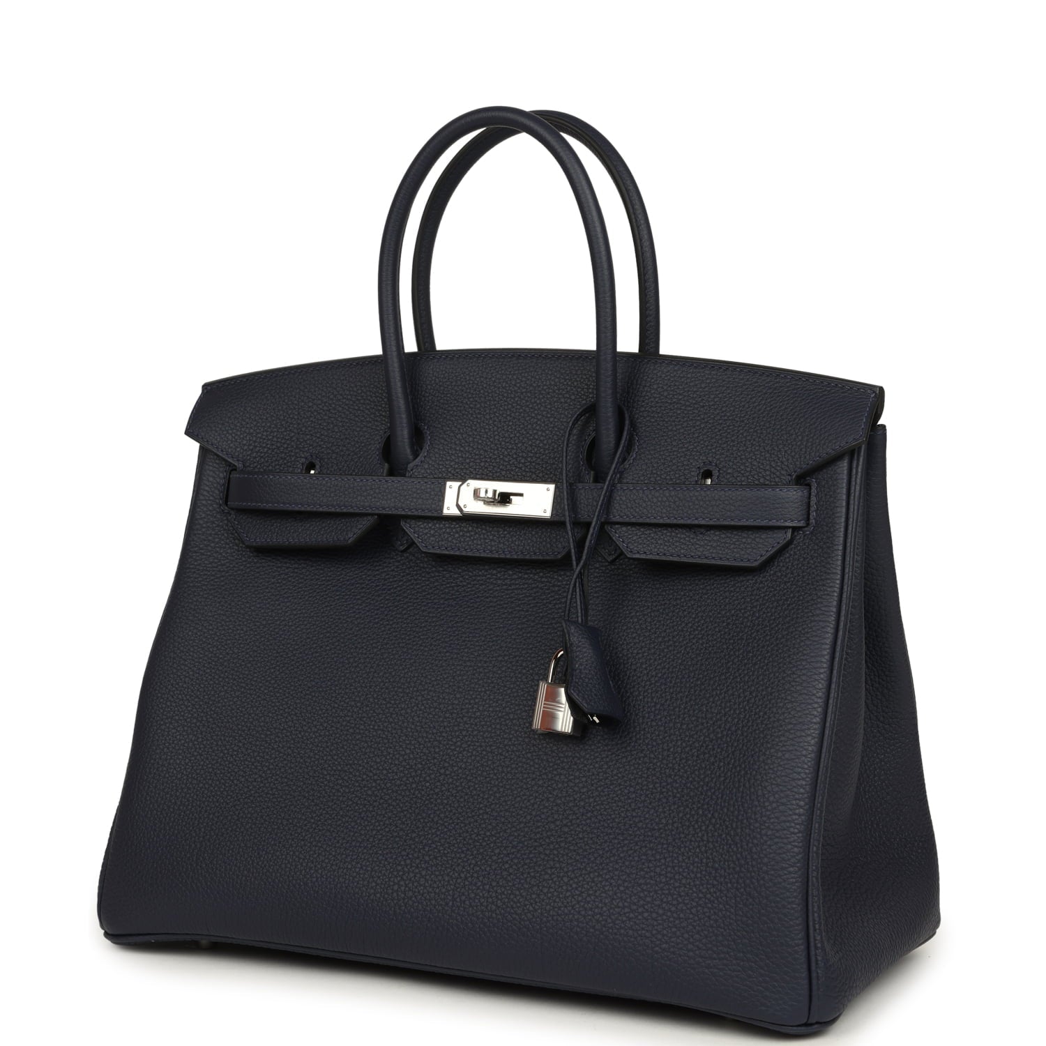 Hermes Birkin 35 Bleu Nuit Togo Palladium Hardware