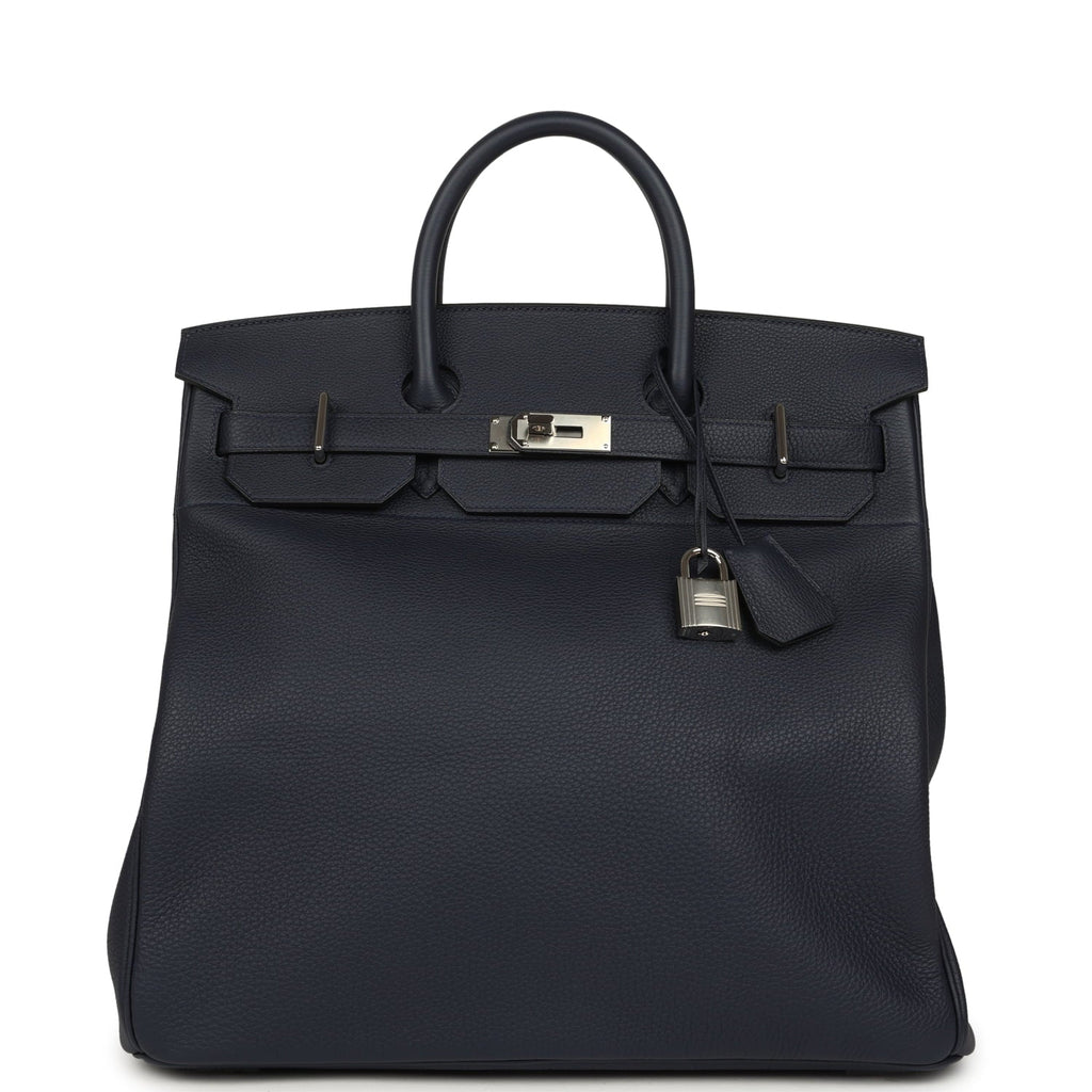 Hermes HAC Birkin 40 Bleu Nuit Togo Palladium Hardware