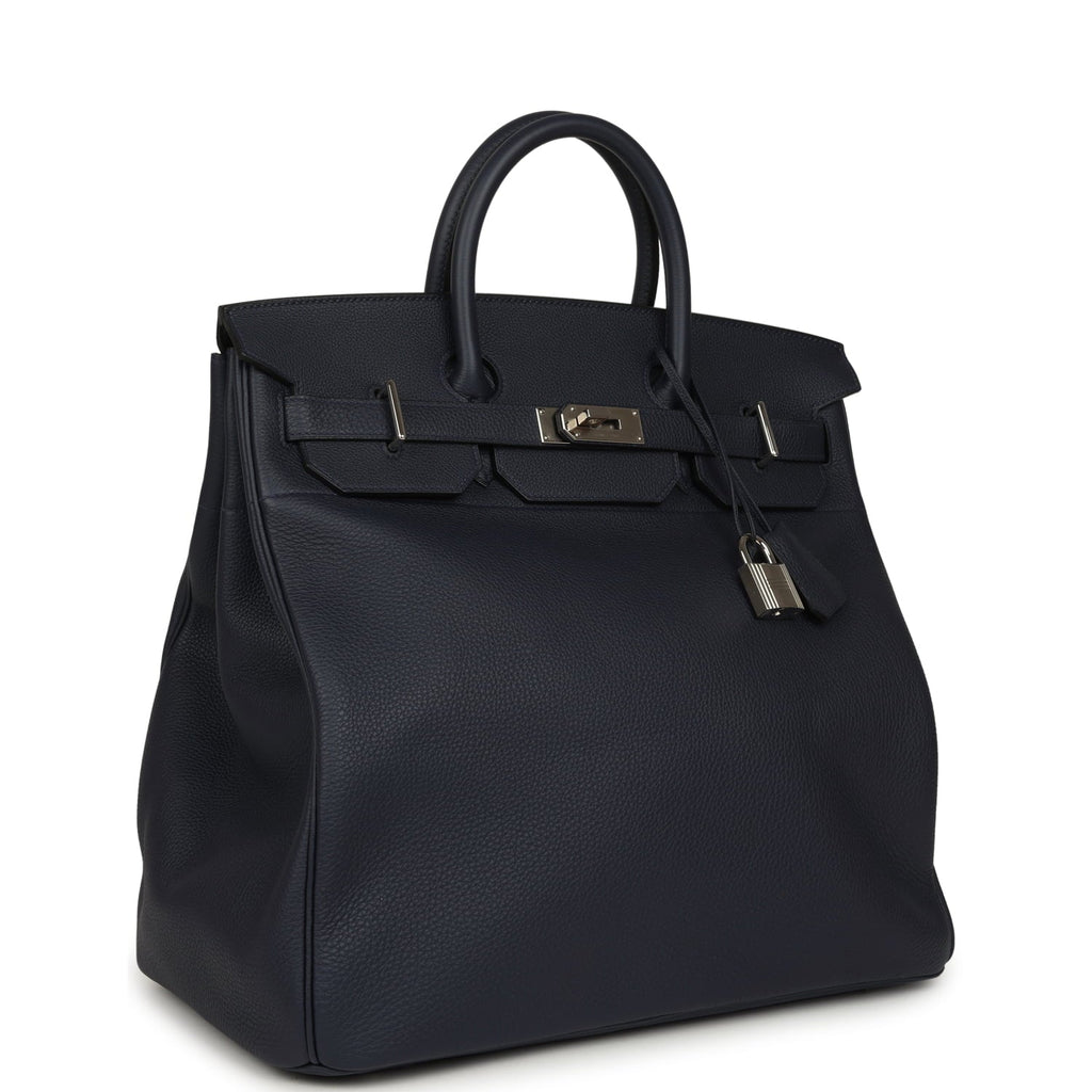 Hermes HAC Birkin 40 Bleu Nuit Togo Palladium Hardware