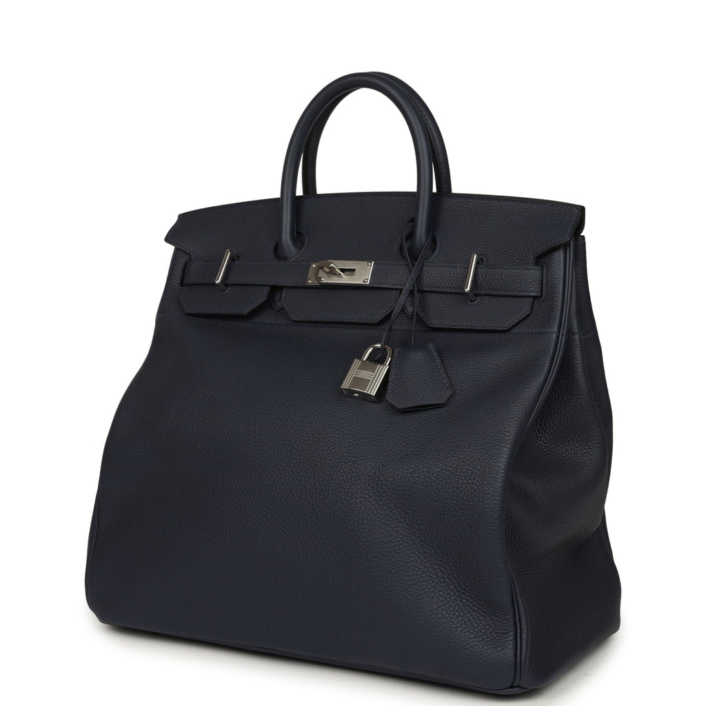 Hermes HAC Birkin 40 Bleu Nuit Togo Palladium Hardware