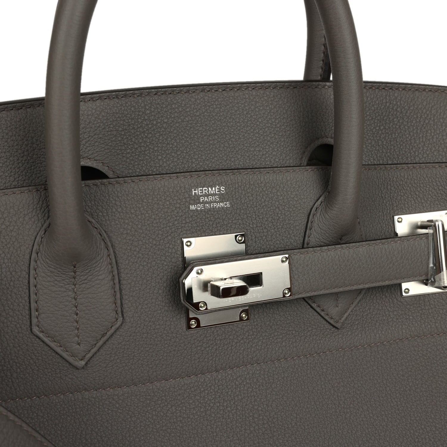 Hermes HAC Birkin 40 Etain Togo Palladium Hardware