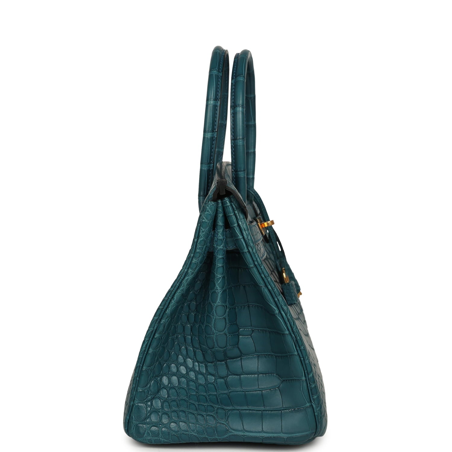 Pre-owned Hermes Birkin 30 Colvert Matte Alligator Gold Hardware