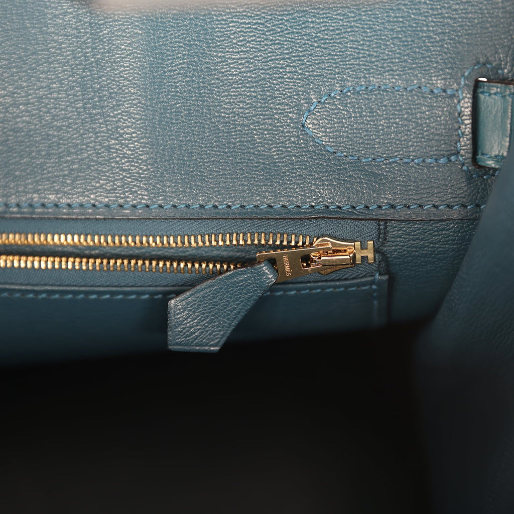 Pre-owned Hermes Birkin 30 Colvert Matte Alligator Gold Hardware