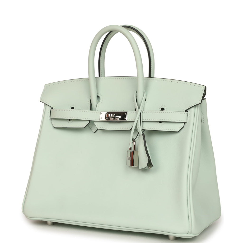 Pre-owned Hermes Birkin 25 Vert PepperNew Swift Palladium Hardware