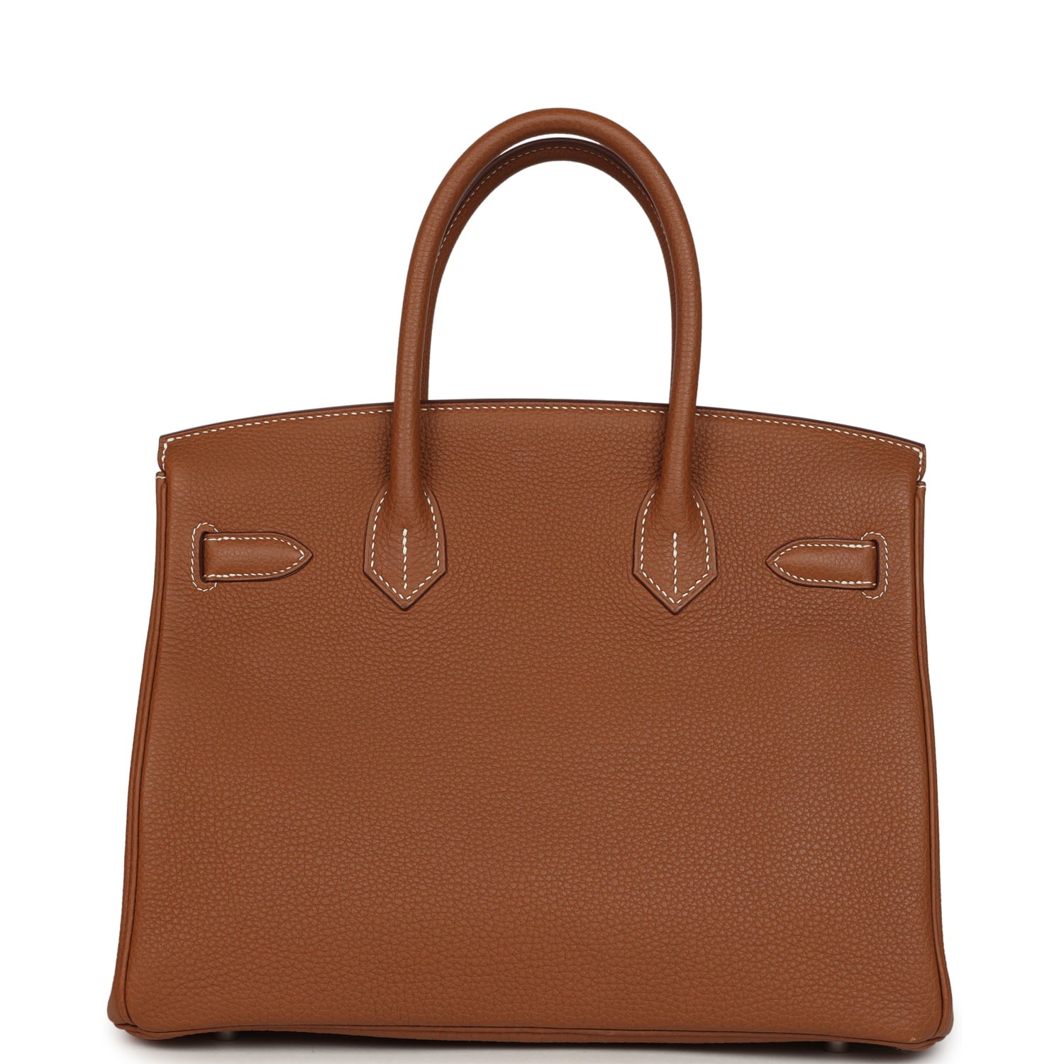 Pre-owned Hermes Birkin 30 Gold Togo Palladium Hardware
