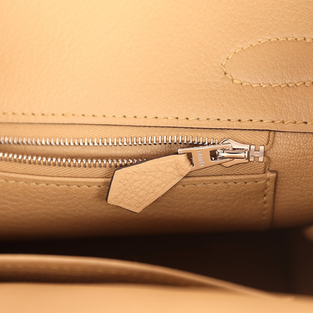 Hermes Birkin 30 Poussiere Togo Palladium Hardware