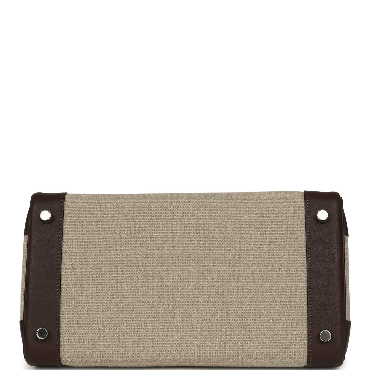 Hermes Birkin 30 Bivouac Ficelle Canvas and Moka Swift Palladium Hardware